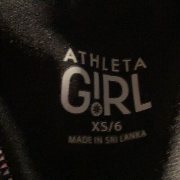 Athleta Girl Black Tank Top with Built in Bra - Picture 2 of 6